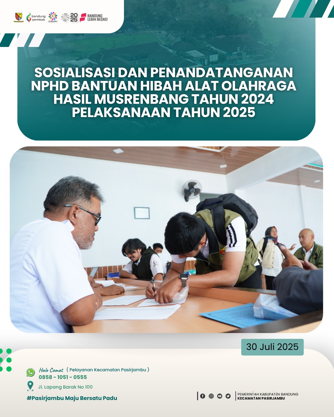 osialisasi-dan-penandatanganan-nphd-bantuan-hibah-alat-olahraga-hasil-musrenbang-tahun-2024-untuk-pelaksanaan-tahun-2025