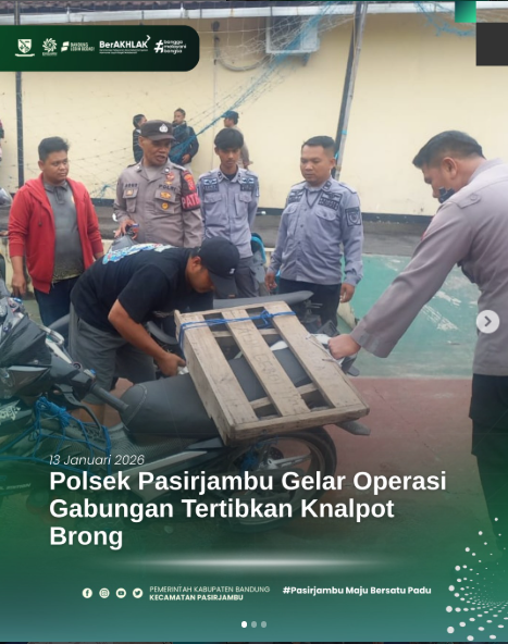 polsek-pasirjambu-menggelar-operasi-gabungan-penertiban-knalpot-brong